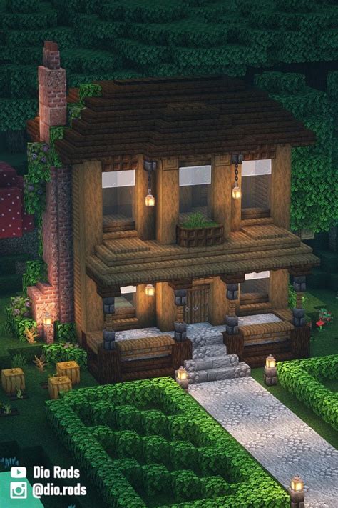 minecraft oak house|More.